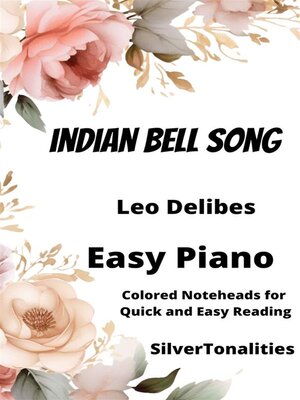 cover image of Indian Bell Song Piano Sheet Music with Colored Notation